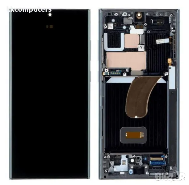LCD Дисплей за Samsung SM-S918F S23 Ultra 5G 2023 / GH82-30465E / 30466E / Тъч скрийн + рамка / Граф, снимка 1