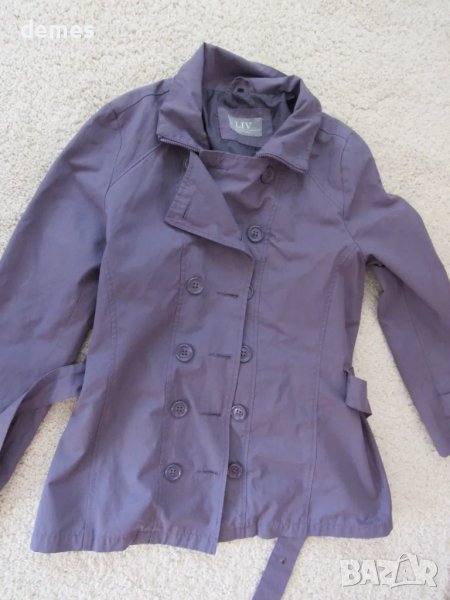 Тренч в лилав цвят LIV размер 46 Мода, снимка 1
