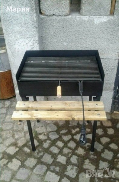 Комбинирана скара / барбекю на дървени въглища и ток, снимка 1