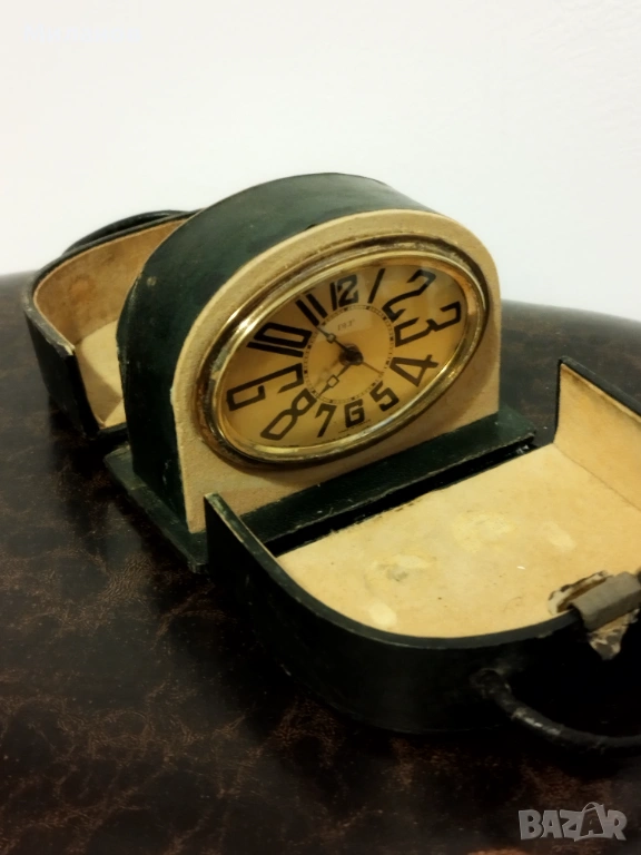 Стар френски будилник, настолен часовник, снимка 1