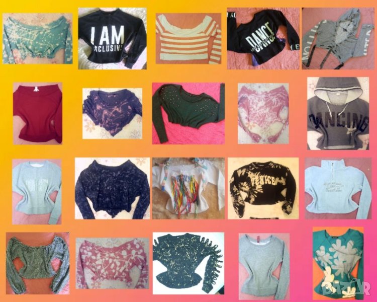 Кроп-топове /дълъг ръкав/, снимка 1