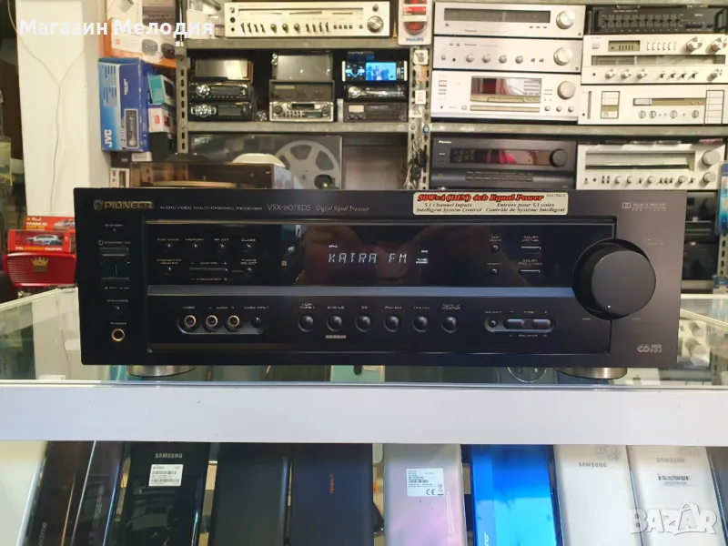 Ресийвър Pioneer VSX-607RDS Две по 65 вата. В отлично техническо и визуално състояние., снимка 1