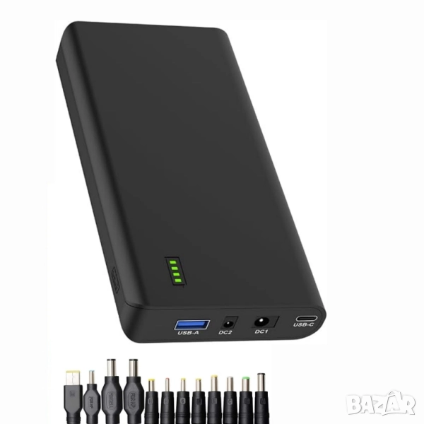 65W Универсална преносима батерия за лаптоп и телефон. TalentCell Power Bank NB7102, снимка 1