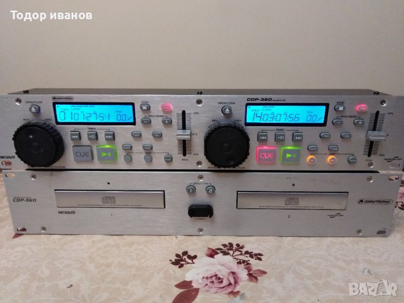 Omnitronic-cdp-360 dual CD player, снимка 1