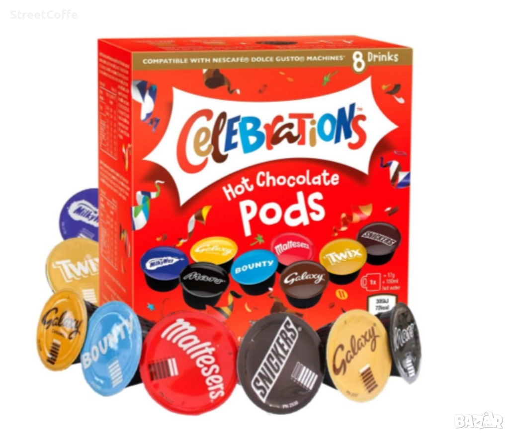капсули celebration за кафемашина dolce gusto, снимка 1