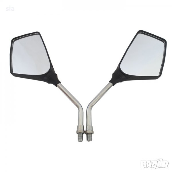 Огледала за мотор, Ф8мм/Ф10мм, 2бр, преходник за закрепващия болт, снимка 1