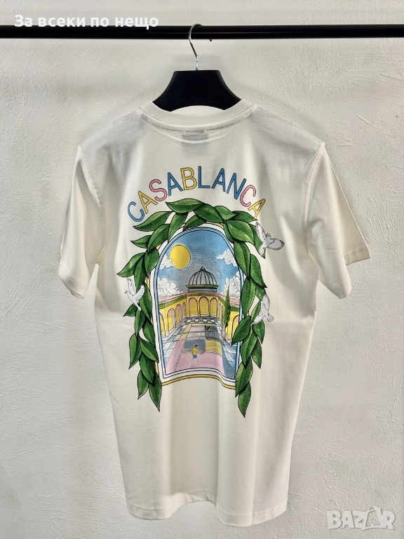 Casablanca Мъжка Бяла Тениска👕Мъжка Блуза С Къс Ръкав Код V.B.34, снимка 1