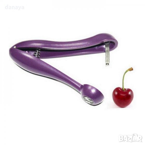 1844 Ръчен кухненски уред за вадене на костилки от череши маслини вишни, снимка 1