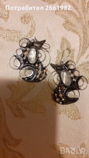Уникални обеци със седеф, снимка 1