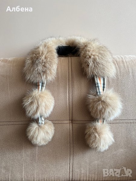 Яка / шал естествен косъм от лисица , снимка 1