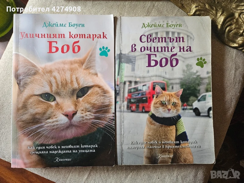 Светът в очите на Боб & Уличният котарак Боб , снимка 1