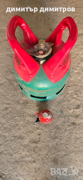  газова бутилка  с вентил+клапан, снимка 1
