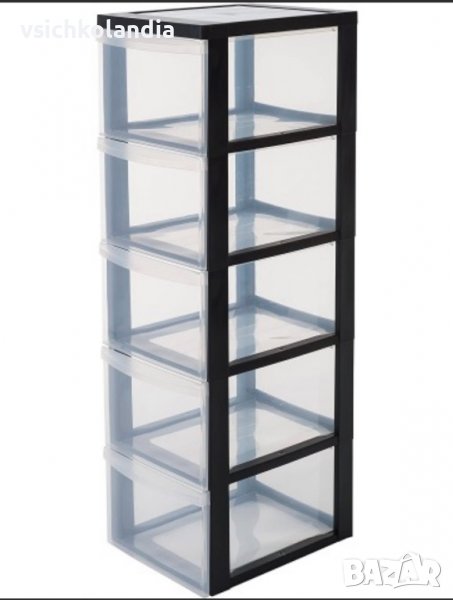 Етажерка на колелца Iris Ohyama с 5 чекмеджета (код продукт 101), снимка 1