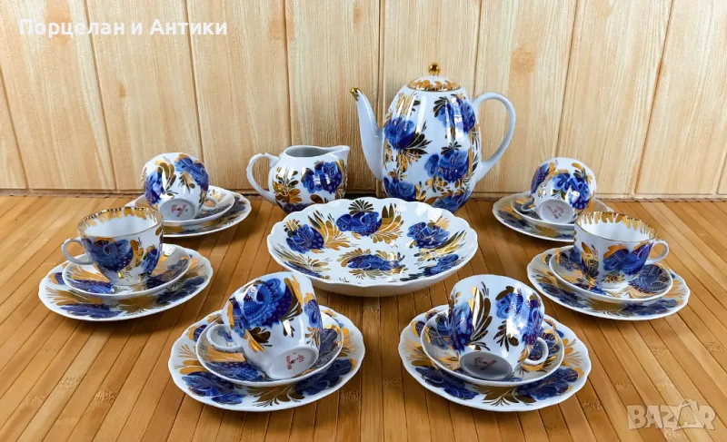 Сервиз за кафе ЛФЗ "Златна градина", снимка 1