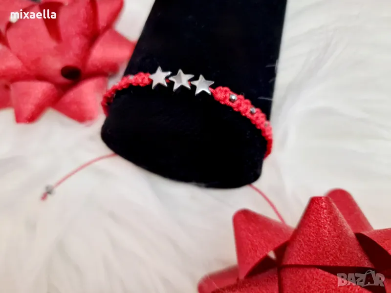 Ръчно изработена гривничка със звездички-хематит, снимка 1