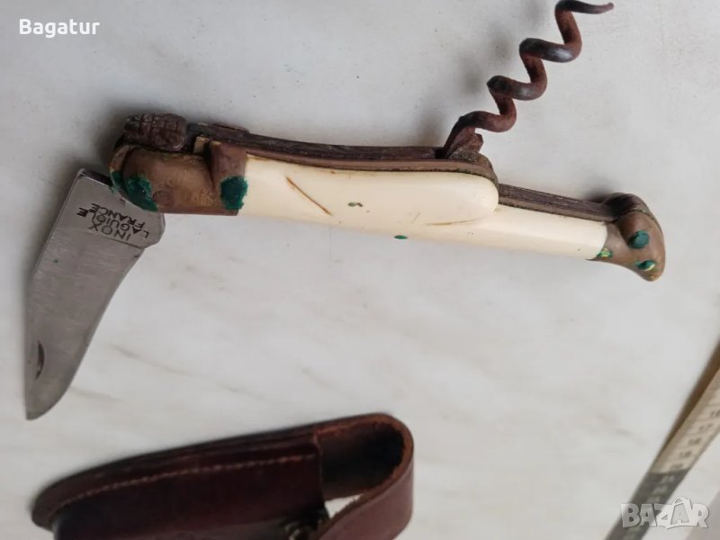 Джобен нож laguiole, Лагиол,муха,бонус кания,винтидж, снимка 1
