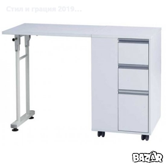 Маса за маникюр Plex 115 х 39 х 76 см - сгъваема, снимка 1