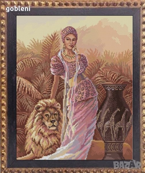 	гоблен "АМАЗОНКА"-Д39; шев 1:4; размери/37*46/см.;37 цвята; 63 лв., снимка 1