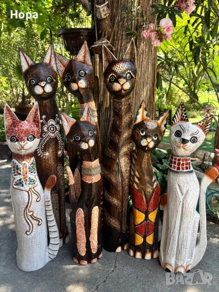Котки от дърво -100см.,80см. и 60см., снимка 1