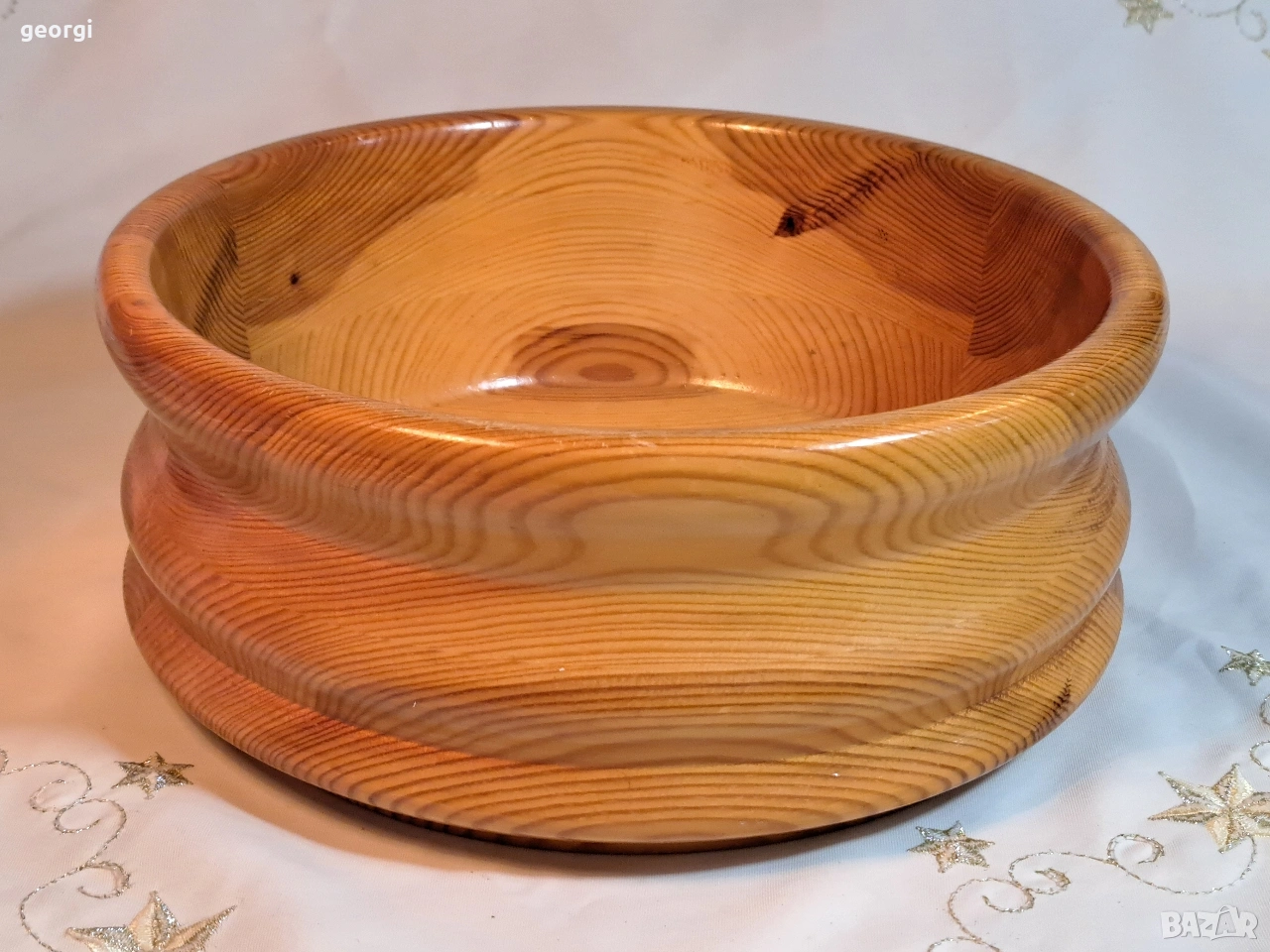 голяма дървена купа 32/2, снимка 1