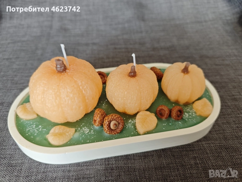 Тиквички с керамична поставка, снимка 1