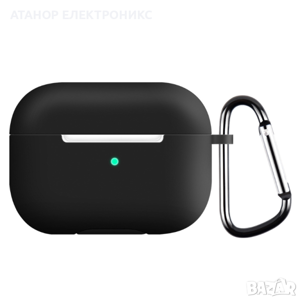 Силиконов удароустойчив калъф - тъмносин за Apple AirPods Pro 1 / 2, снимка 1