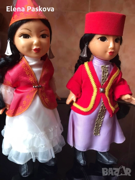 кукли национална носия Казахстан – 2 броя, снимка 1