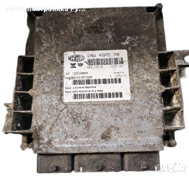 компютър PEUGEOT 206 1.1 9645243180 IAW48P270, IAW48P2.70, IAW 48P2.70, HW, 9645243180, 16449094 , снимка 1