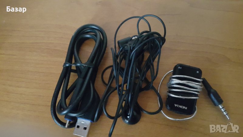 USB кабел, слушалки и зарядно за нокия, снимка 1