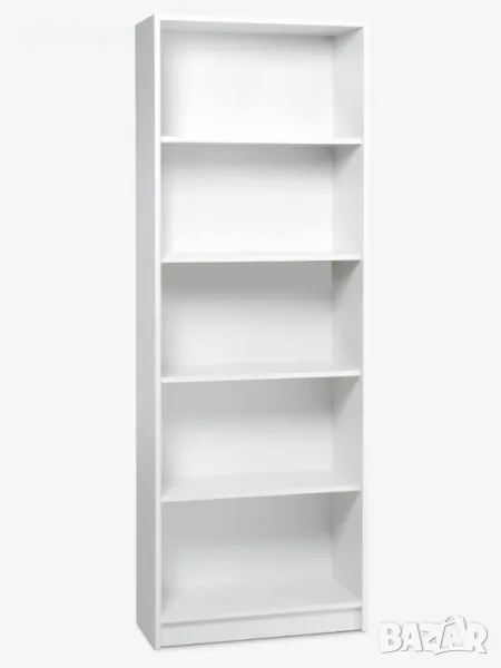 0389 Етажерка 5 рафта бяла, снимка 1