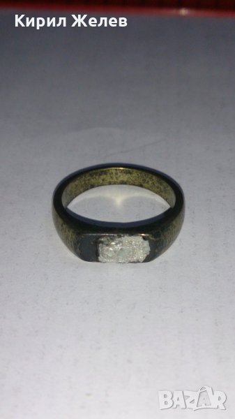 Метален златист пръстен - 56371, снимка 1