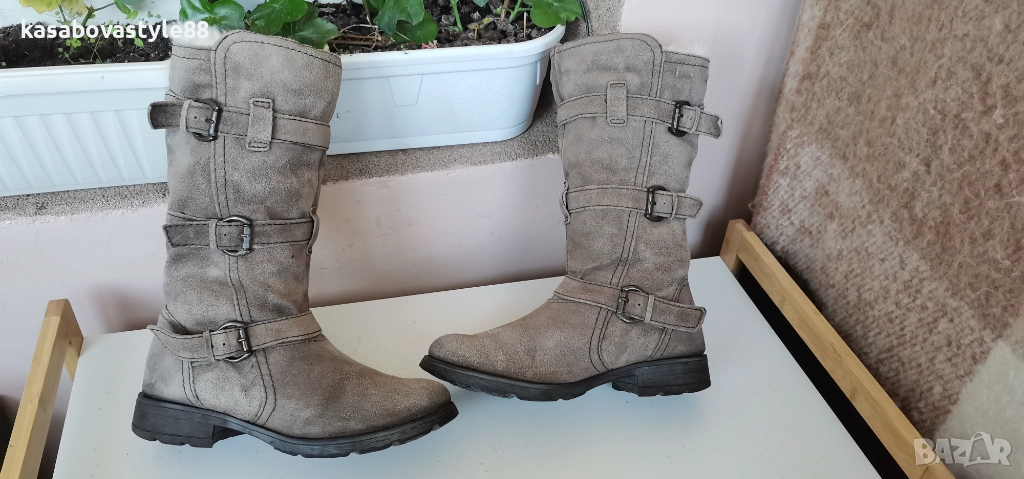 Ботуши Coriz-Естествен велур 37.5н., снимка 1