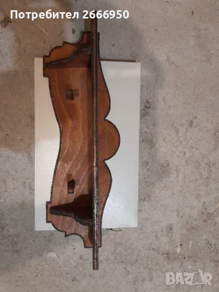 Дървена закачалка - двойна, снимка 1