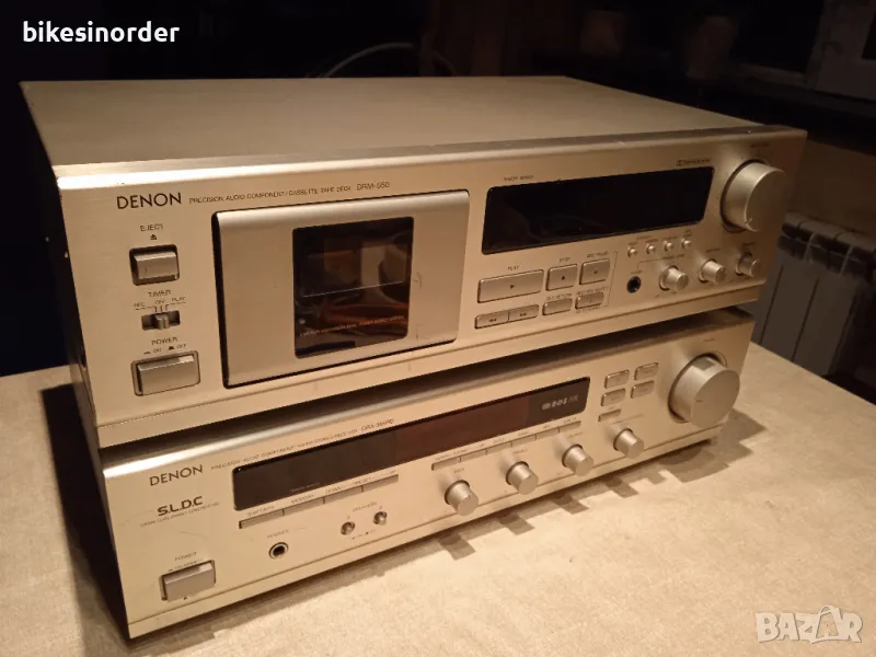 DENON DRM-550+ DENON DRA-385RD комплект дек и ресивър, снимка 1