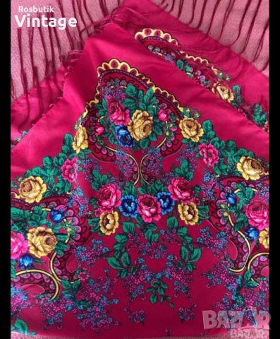 Оригинален руски шал нов с етикет , снимка 2 - Шалове - 53981357