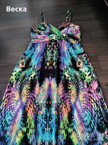 Лята рокля с презрамки , снимка 3 - Рокли - 52628135