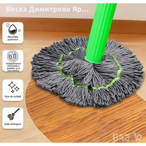 Моп с бързо и лесно изстискване, снимка 10 - Мопове, кофи, четки и метли - 51416120