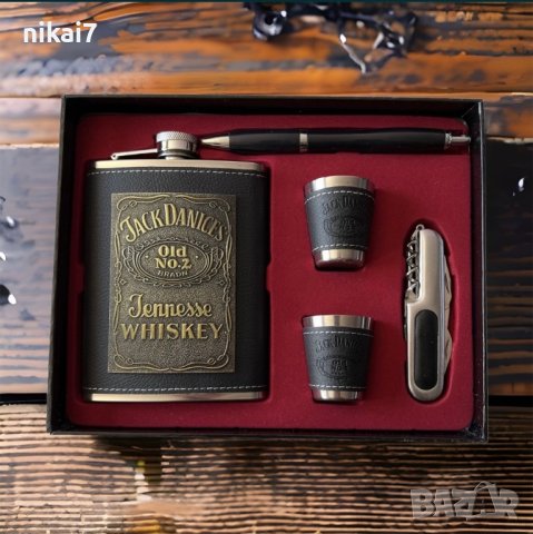 мъжки подаръчен комплект Jack Daniels _павурче+чаши за алкохол, снимка 3 - Подаръци за мъже - 42081007