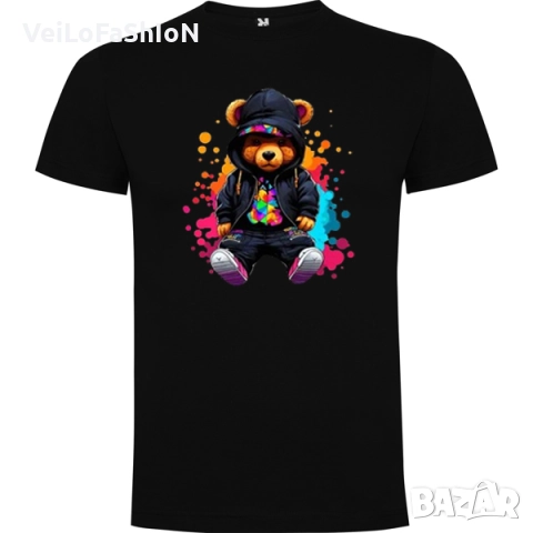 ХИТ Нова детска тениска с Мече - Colorful Bear , снимка 7 - Детски тениски и потници - 49167832