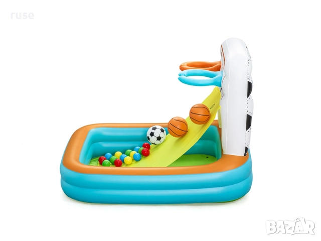 НОВИ! Детски център с топки футбол и баскетбол Bestway Kick 'N Swish 120x107x84 см, снимка 3 - Други - 52402793