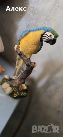 Винтидж фигурка на папагал, Германия., снимка 4 - Колекции - 35372237