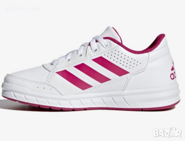 Адидас Adidas маратонки бяло с розово , снимка 2 - Детски маратонки - 32199540