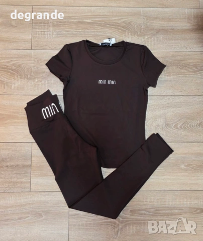  🍓Спортен сет Miu Miu Тениска+Клин
