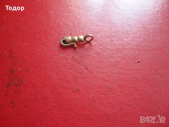 Позлатен сребърен медальон висулка коте , снимка 7 - Колиета, медальони, синджири - 40697625