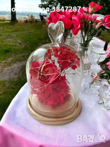 Роза в стъкленица подходяща за всяка дама, снимка 2 - Изкуствени цветя - 48581992