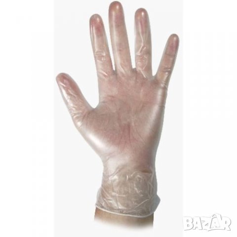 ЕДНОКРАТНИ РЪКАВИЦИ - ВИНИЛ-100бр.