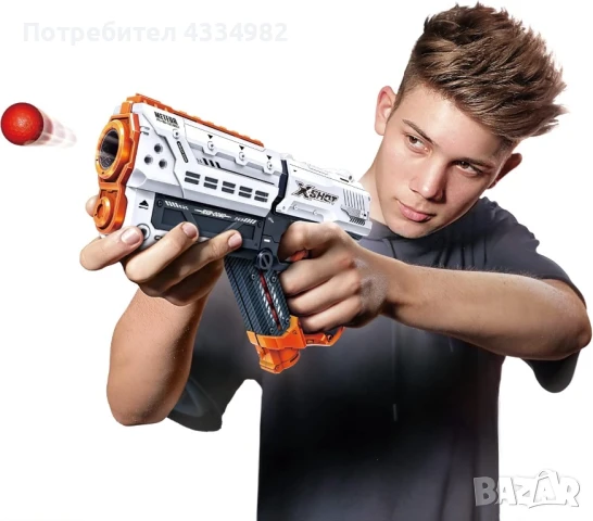 Комплект от 2 броя бластер X-Shot Chaos Meteor Blaster 36365-2022 Детско оръжие с 24 броя топчета, снимка 3 - Други - 51138718