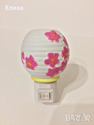Стара керамична арома лампа за контакт, снимка 4 - Статуетки - 40249693