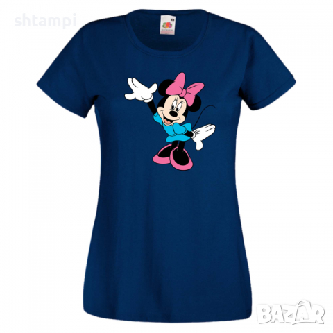 Дамска тениска Minnie Mouse 3 Подарък,Изненада,Рожден ден,, снимка 5 - Тениски - 36530727