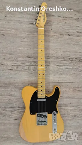 Електрическа китара Vintage V52 telecaster icon series distressed butterscotch, снимка 1 - Китари - 48942935